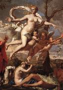 Venus Presenting Arms to Aeneas (detail) af Poussin